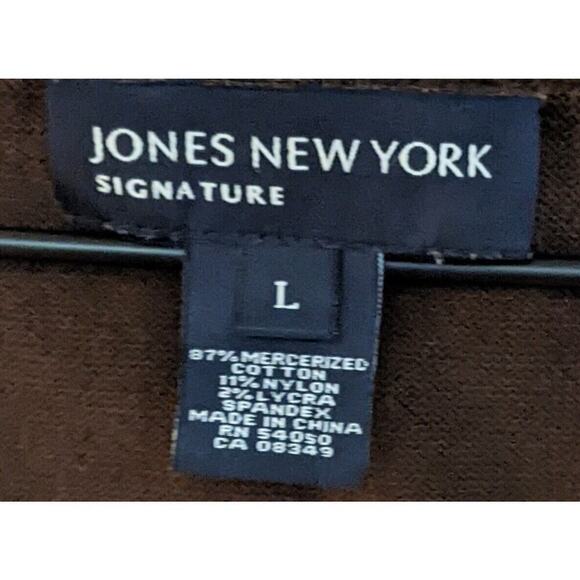 Jones New York Signature Sweater Womens L Brown Vest Sleeveless Cropped Casual - Picture 3 of 5